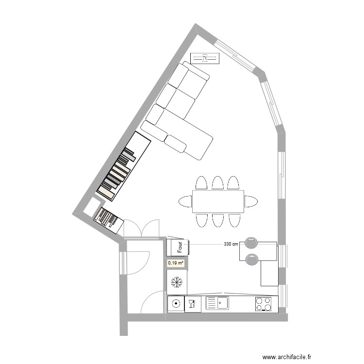 LS Niveau 1 Origine V2. Plan de 1 pièce et 0 m2