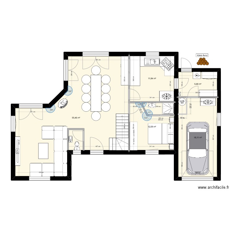 Maison 5 chambres. Plan de 5 pièces et 103 m2