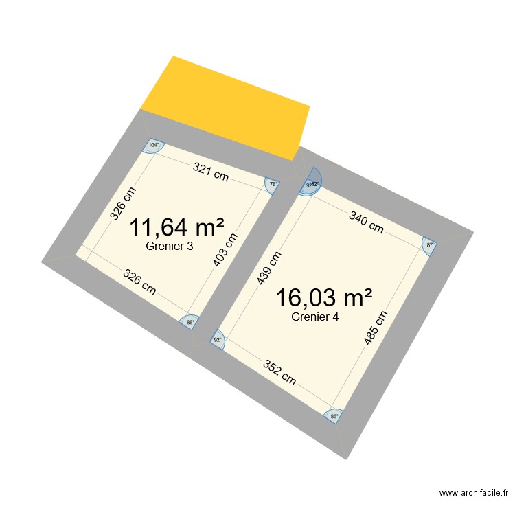 Albert. Plan de 8 pièces et 111 m2