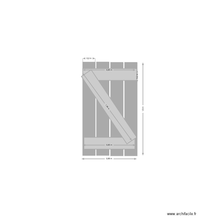 Portillon. Plan de 0 pièce et 0 m2