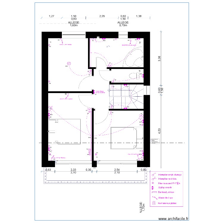 chalet zins. Plan de 0 pièce et 0 m2