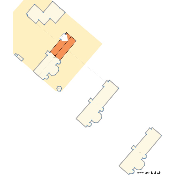 La Grange de Belle Eglise. Plan de 12 pièces et 3317 m2