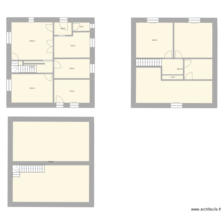 EEB15 Jose. Plan de 12 pièces et 223 m2