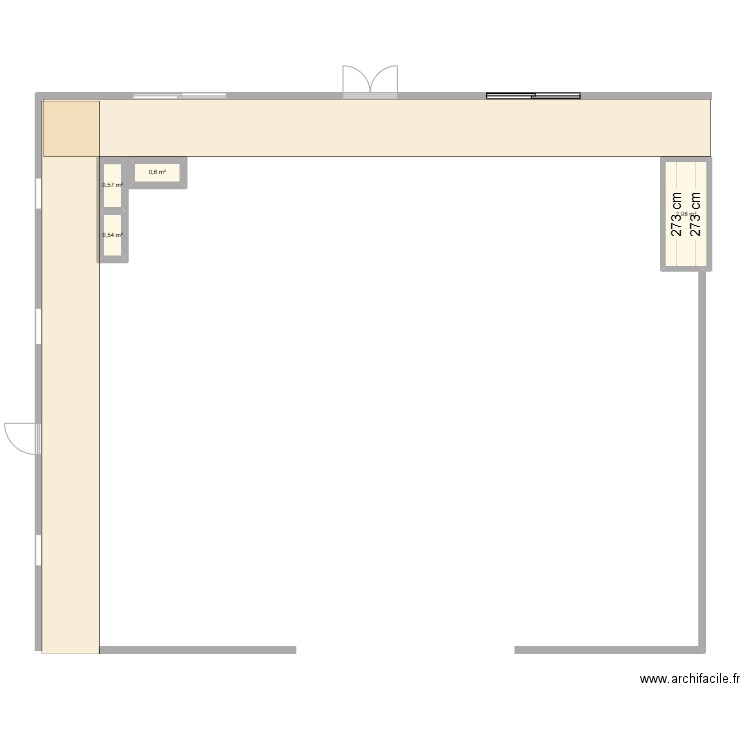 TERRASSE TALGON. Plan de 4 pièces et 5 m2