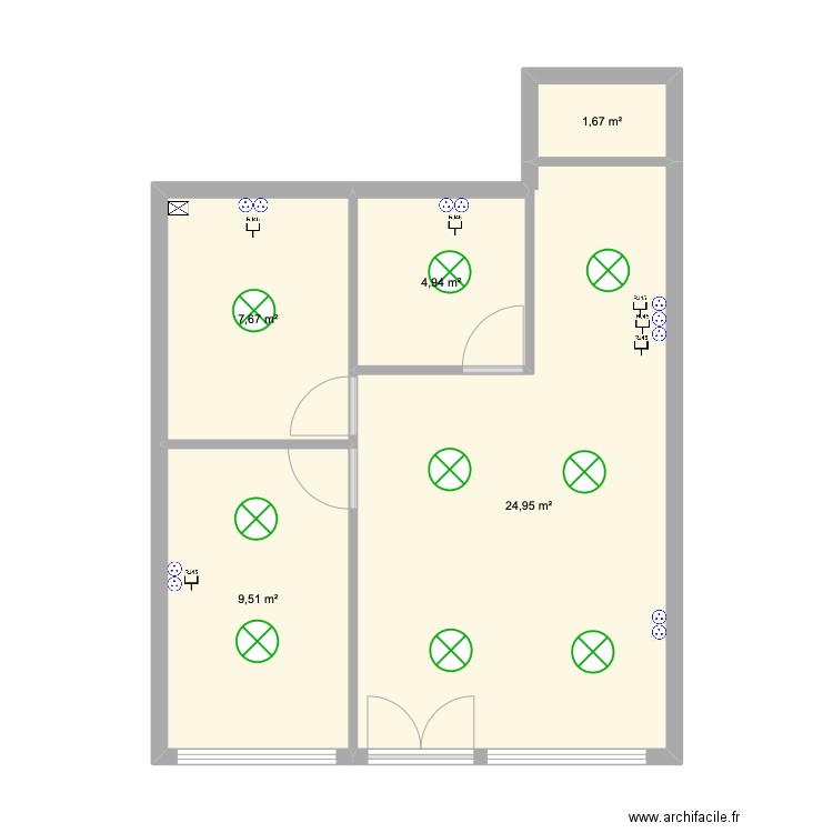 RAMIANDRASOA Masi. Plan de 5 pièces et 49 m2