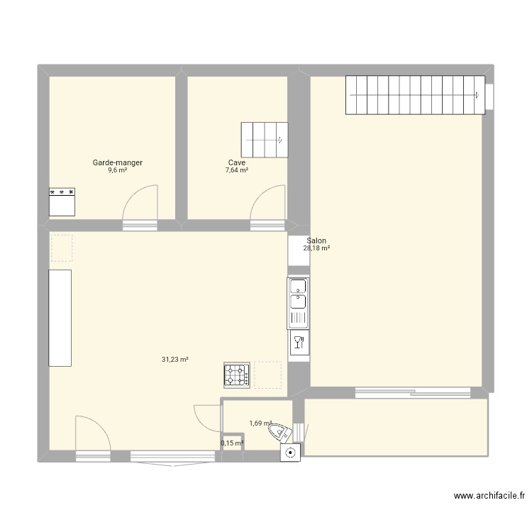 Virieu modif?. Plan de 18 pièces et 265 m2