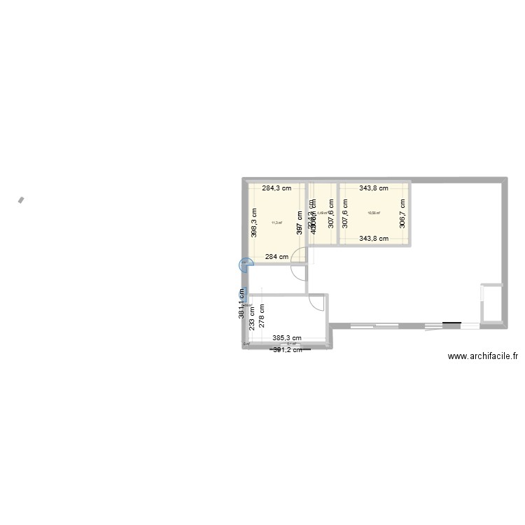 DOMAZAN. Plan de 6 pièces et 27 m2