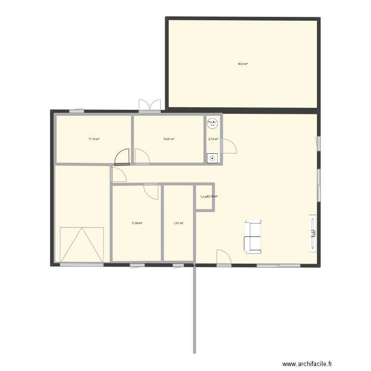 nouveau plan loyettes. Plan de 8 pièces et 157 m2