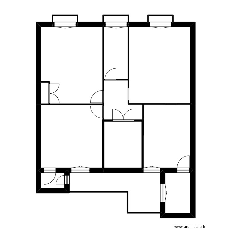 ROCHE GUILL. Plan de 9 pièces et 61 m2