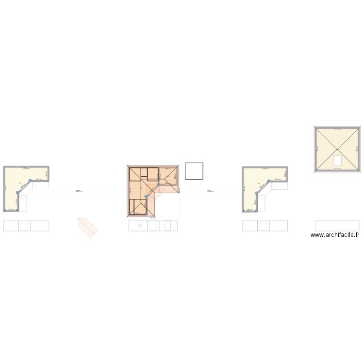 HYPO1. Plan de 5 pièces et 364 m2