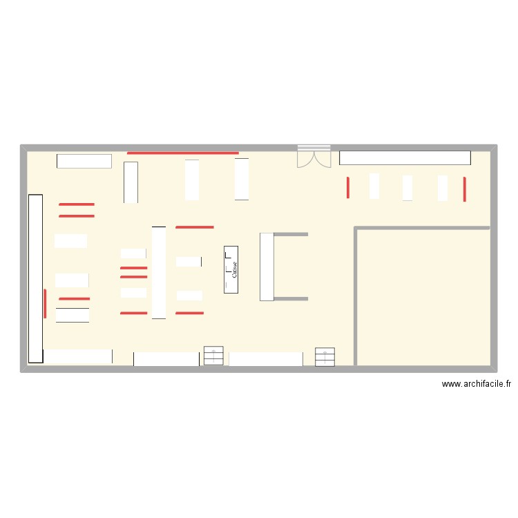 textile. Plan de 1 pièce et 177 m2