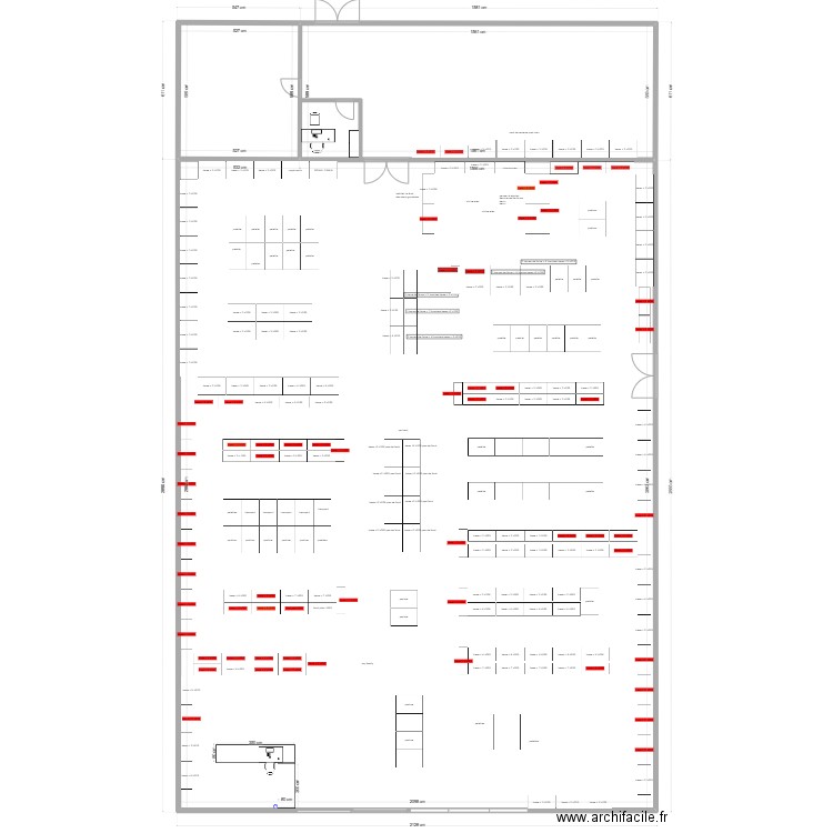 Autun 1 base et hauteur. Plan de 3 pièces et 724 m2