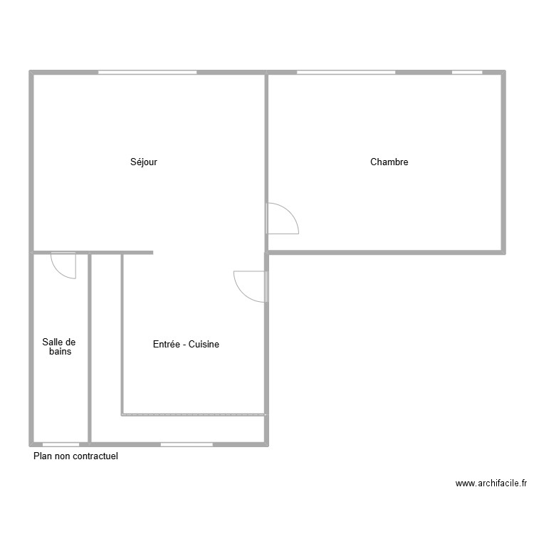 Colin 2p. Plan de 3 pièces et 131 m2