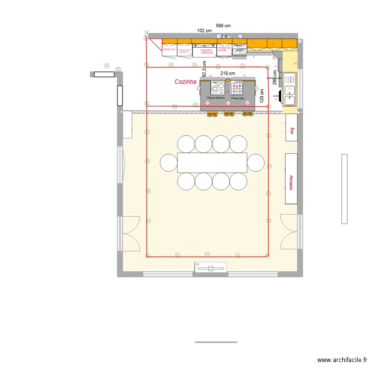 Cuisine I. Plan de 0 pièce et 0 m2