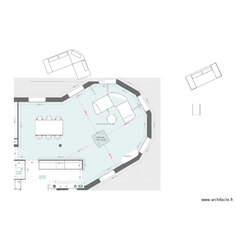 SAUZEDE. Plan de 0 pièce et 0 m2