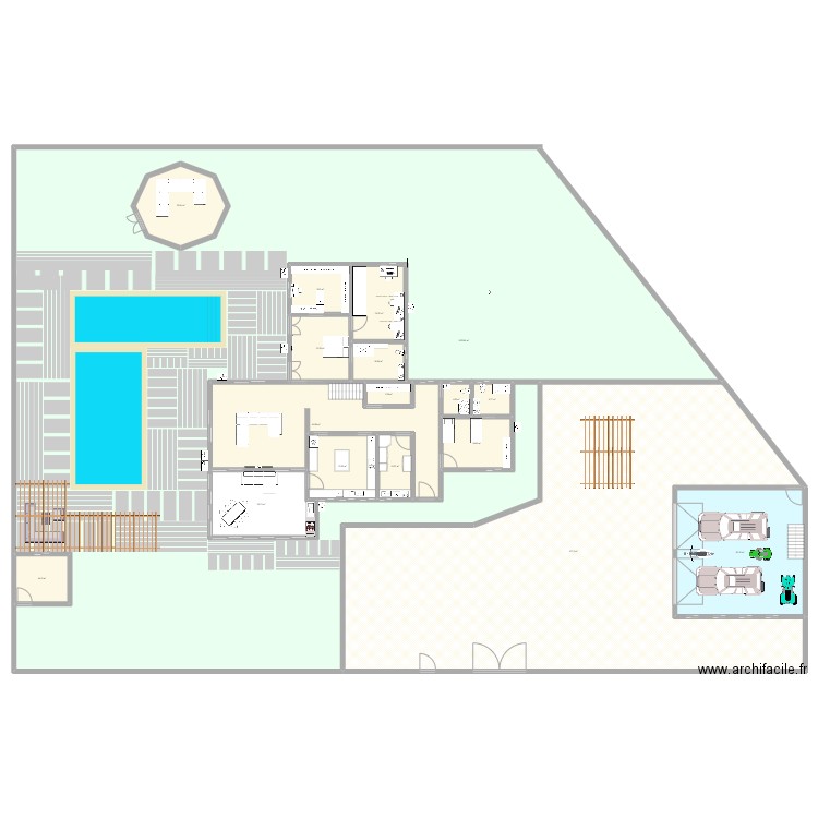 250 MCA. Plan de 29 pièces et 2337 m2