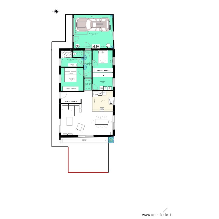 Asse 3 mise à jour  le 11 septembre . Plan de 10 pièces et 86 m2