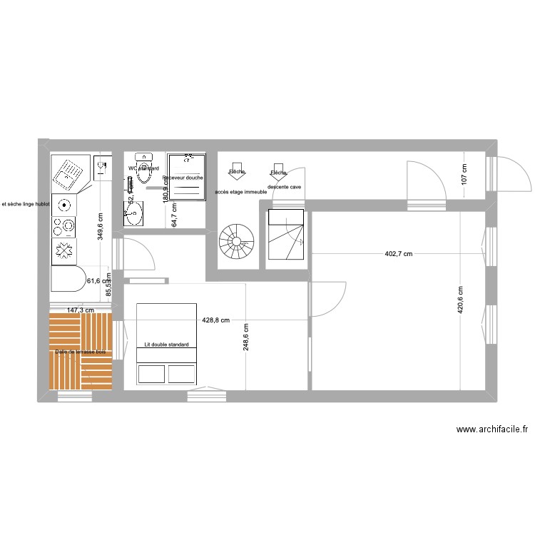 PROJET PLAN appartement AULT 2024 V1. Plan de 0 pièce et 0 m2