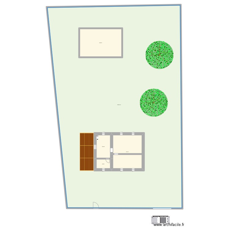 2a okt. Plan de 5 pièces et 1273 m2