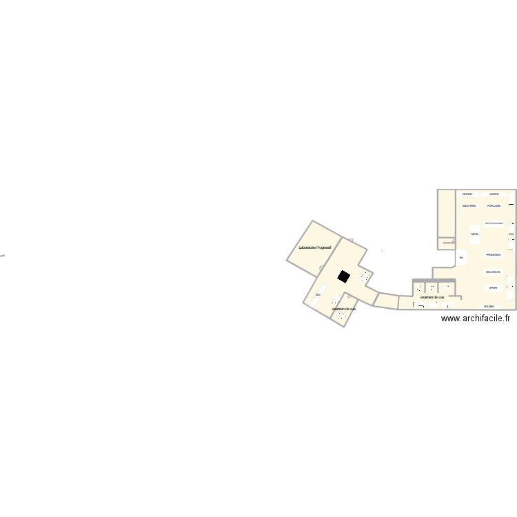 Lunette pour tous chatelet. Plan de 6 pièces et 1224 m2