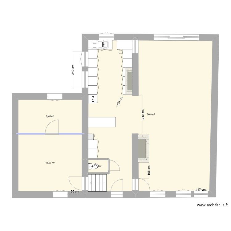 Maison reuillon sans cagibi 2024. Plan de 8 pièces et 205 m2