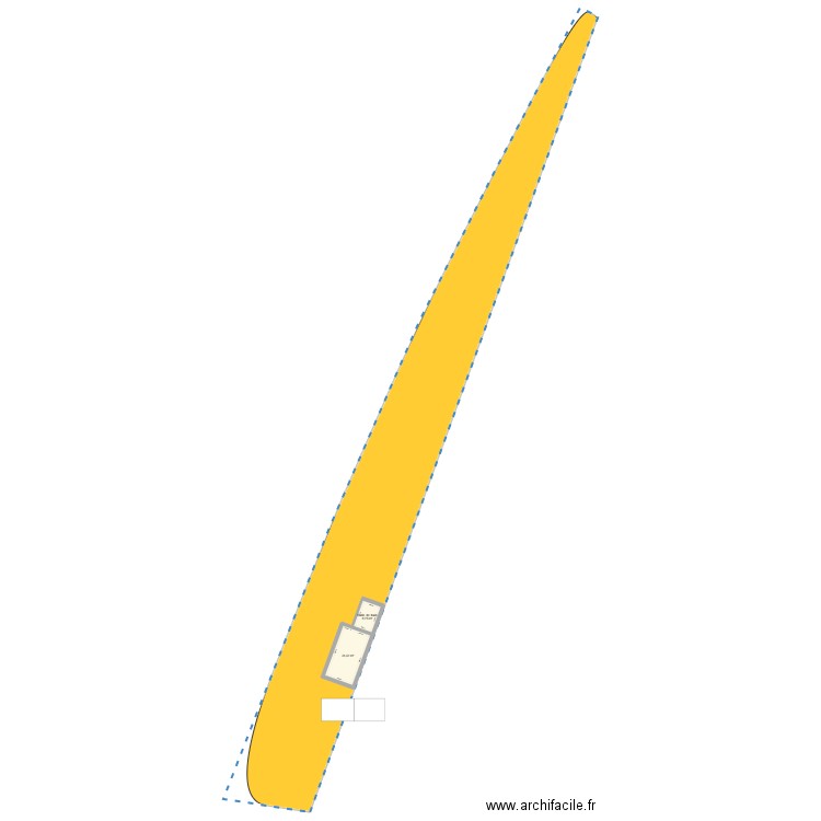 MI CASA TITI. Plan de 2 pièces et 33 m2