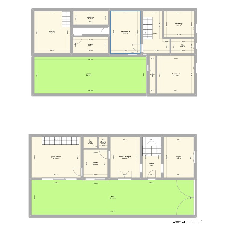 maison rochecorbon. Plan de 18 pièces et 242 m2