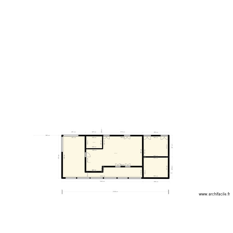 New 1101 fondation . Plan de 4 pièces et 172 m2