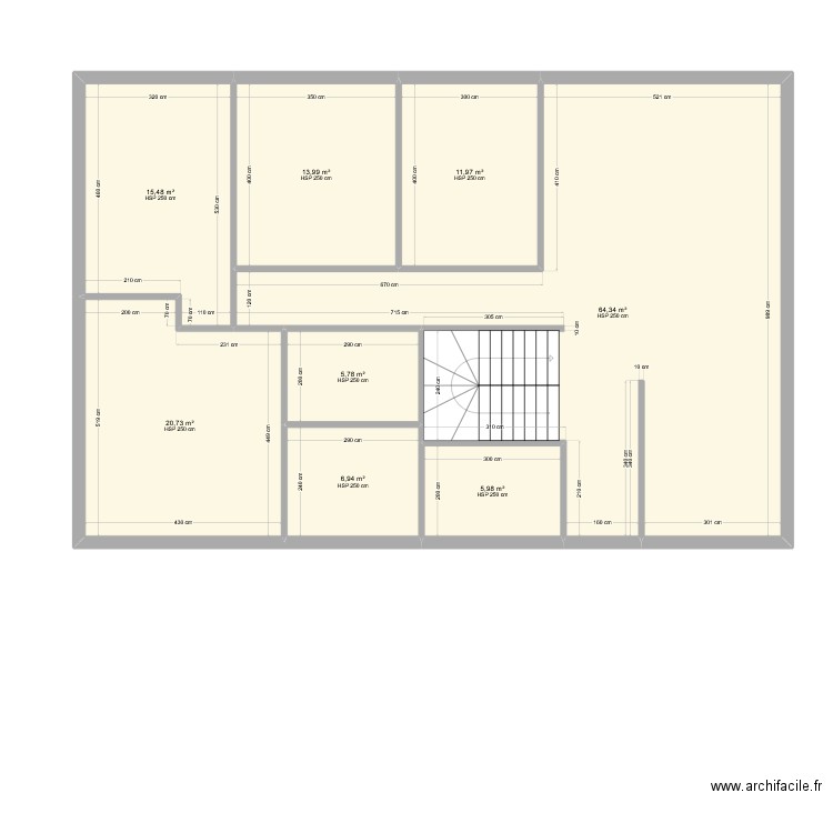 Kerkour 3.4. Plan de 8 pièces et 145 m2