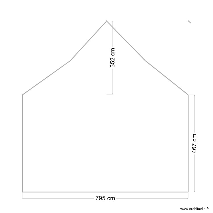 pignon sud ouest. Plan de 0 pièce et 0 m2