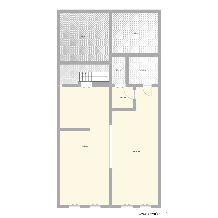 planete appartement 2eme. Plan de 8 pièces et 137 m2