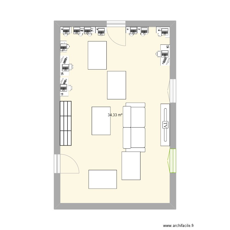 nicolas plan idéal. Plan de 1 pièce et 34 m2