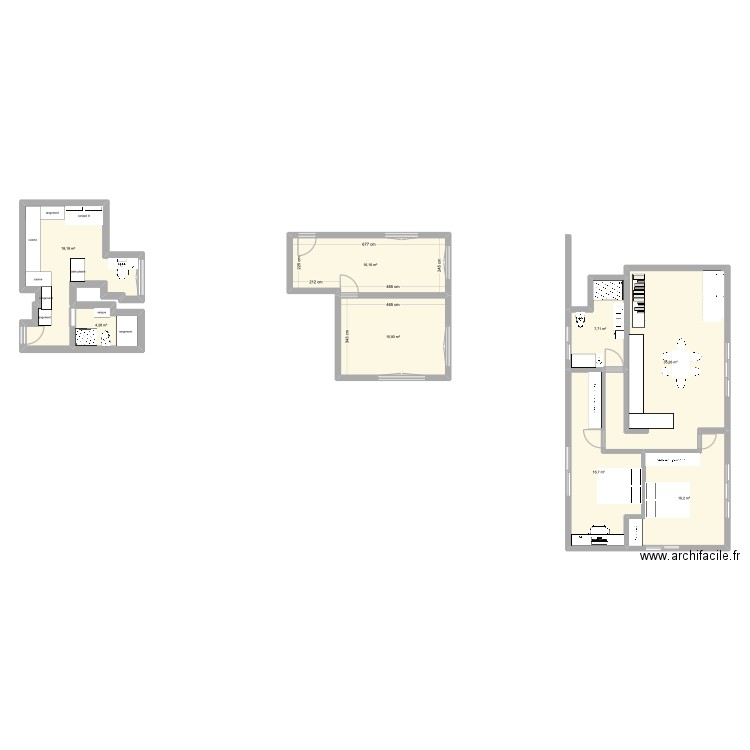 saint gelais . Plan de 8 pièces et 130 m2