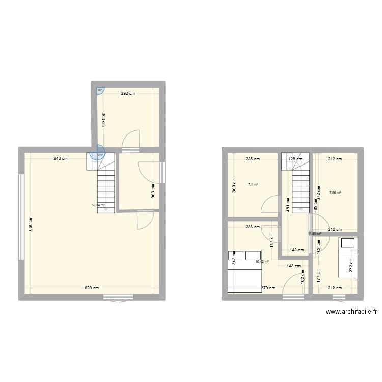 Mayen. Plan de 5 pièces et 88 m2