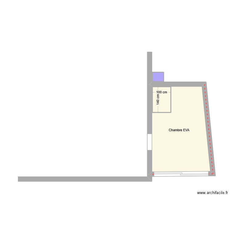 Dossier QUERCIA. Plan de 3 pièces et 16 m2