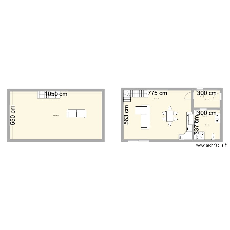 2222. Plan de 4 pièces et 118 m2