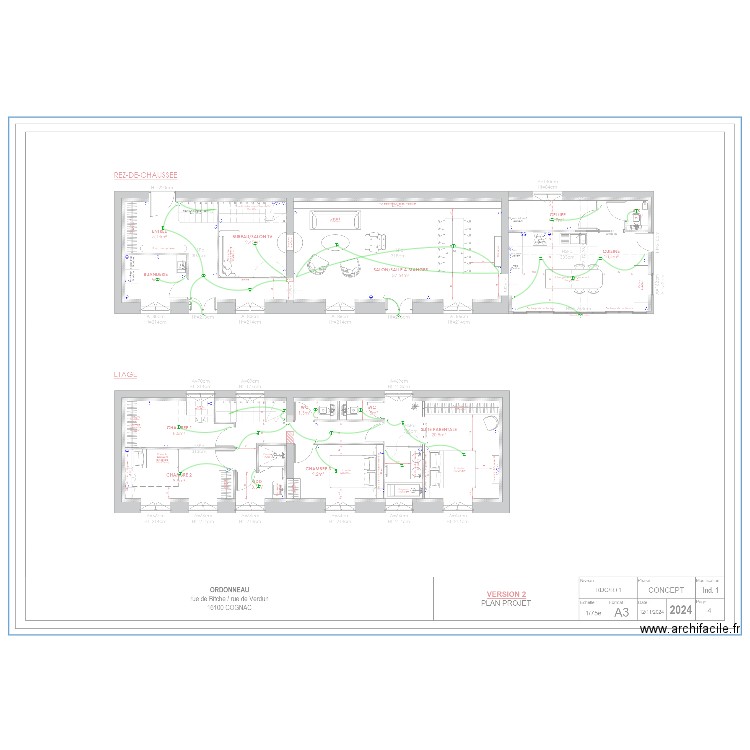 Ordonneau. Plan de 0 pièce et 0 m2