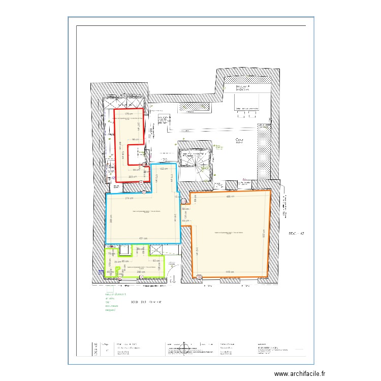 Sté FAGARD Rémi. Plan de 4 pièces et 53 m2