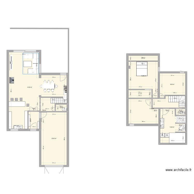 Maison_Version 2. Plan de 11 pièces et 136 m2