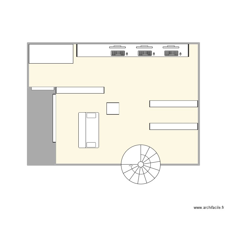 6Tonnes. Plan de 2 pièces et 26 m2