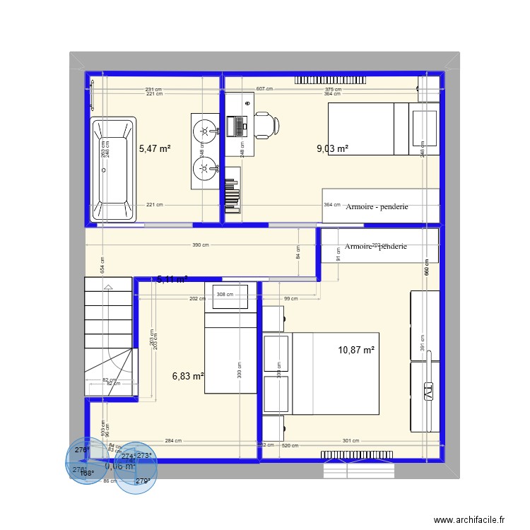 test2. Plan de 6 pièces et 37 m2