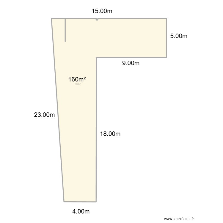 Exterieur Montbé Bois Bourgeois. Plan de 1 pièce et 160 m2