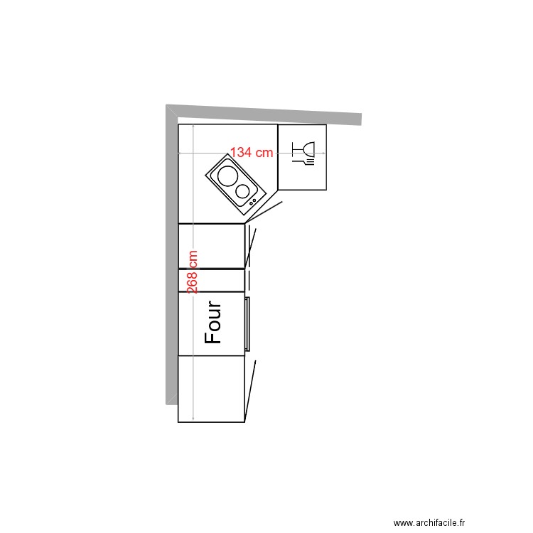 CUISINE V2. Plan de 0 pièce et 0 m2