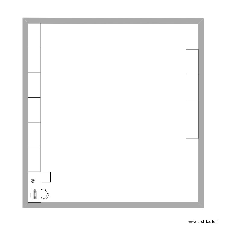 Nouveau-Chappe-atelier. Plan de 1 pièce et 72 m2