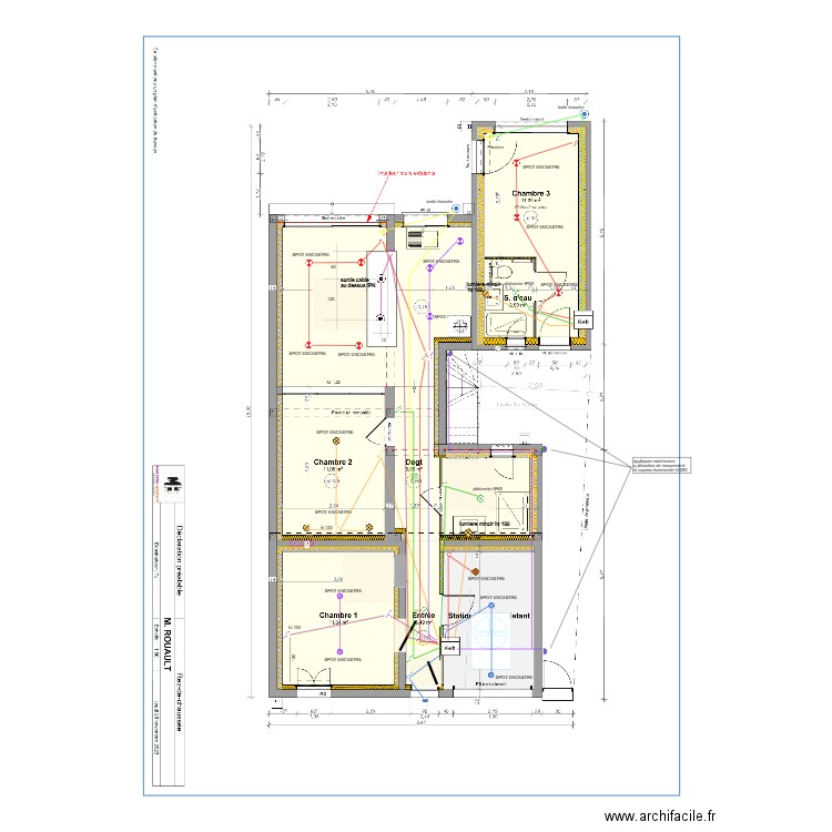 RDC lumière. Plan de 0 pièce et 0 m2