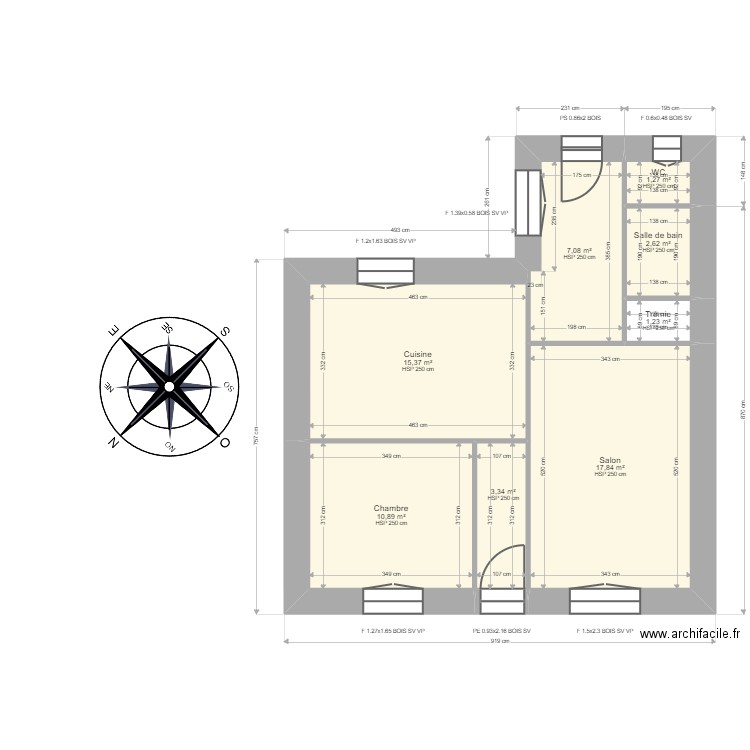 ML24013451 - BRIOT. Plan de 13 pièces et 148 m2