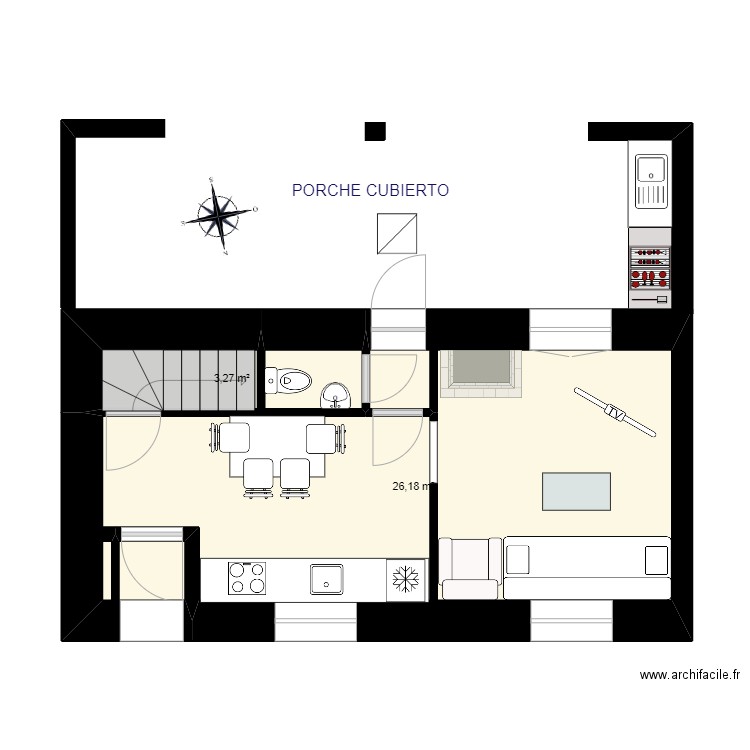 PLANTA BAJA APTO. A   (IZQUIERDA)   06   porche. Plan de 0 pièce et 0 m2