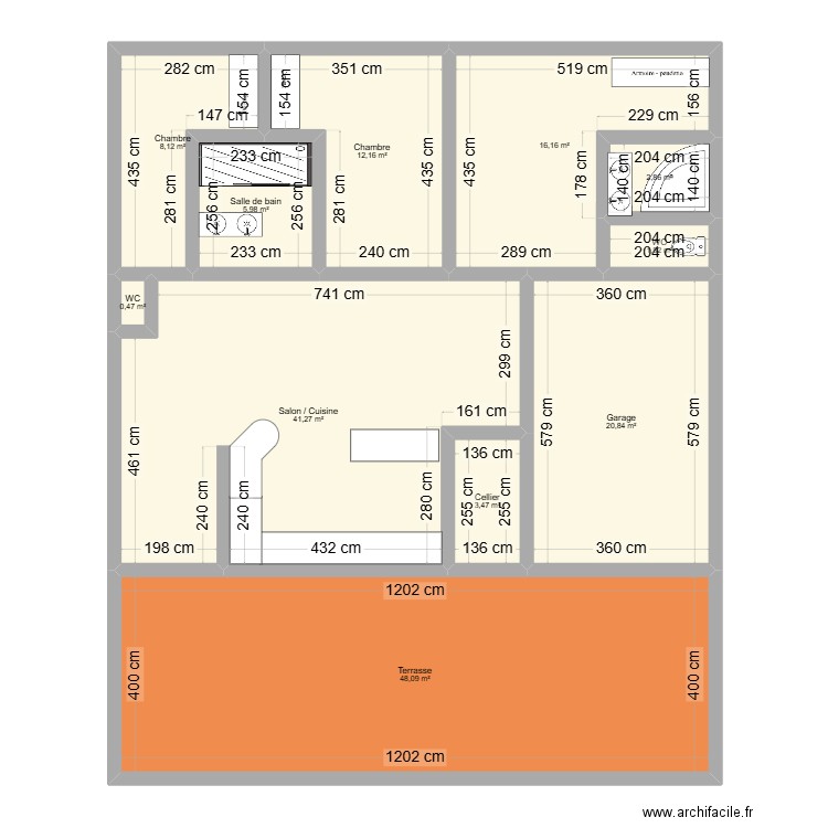 maison les arcs. Plan de 11 pièces et 161 m2