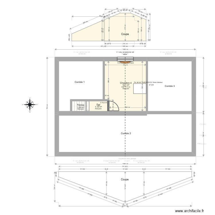 ML24016182 - PAGE Pierrick / REA Sandrine. Plan de 22 pièces et 206 m2