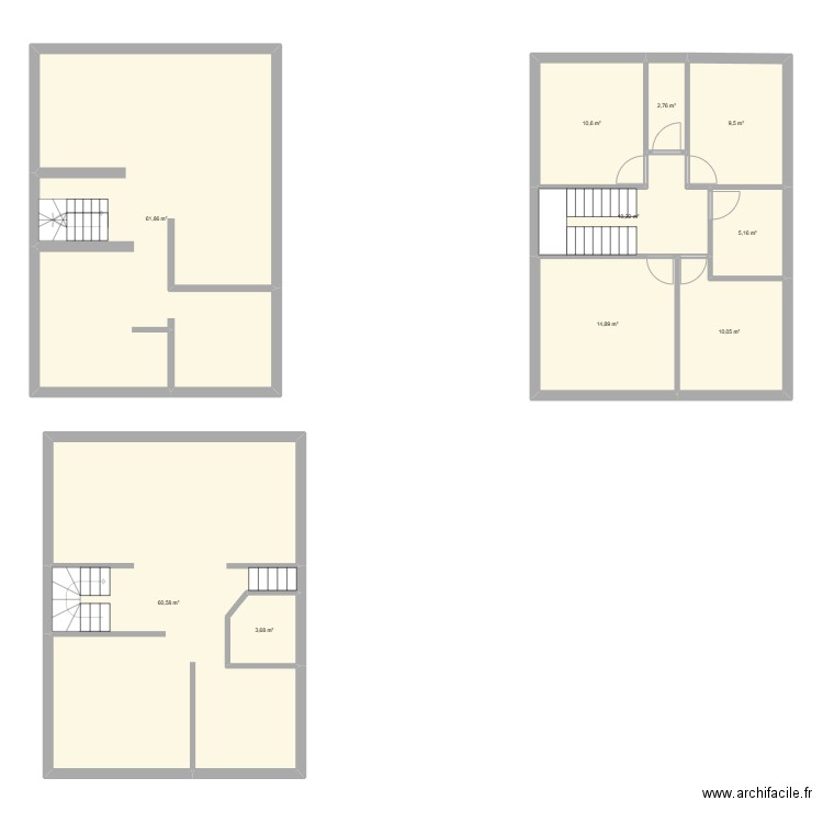 Colombes. Plan de 10 pièces et 189 m2